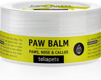 Teliapets Dog Paw Balm-Repairing,Protective Product for Nose Paws & Calluses-Soothing, Nourishing Care for Your Pet- Organic Natural Formula