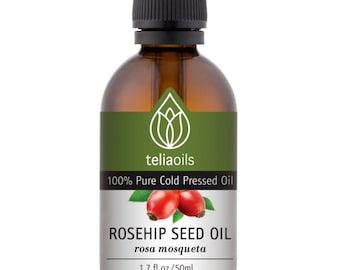 Rosehip Seed Oil - 100% Pure Cold Pressed virgin, Anti-aging, Face, Hair and Stretch marks 1.7oz / 50ml