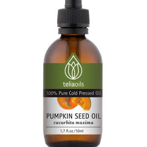 Pumpkin Seed Carrier Oil - 100% Pure Cold Pressed, extra virgin, Face, Body 1.7 fl oz / 50 ml