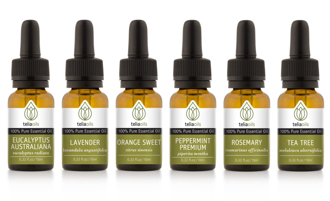 TOP QUALITY Essential Oils Set 6/10 Ml 100 Pure, for Aromatherapy Gift