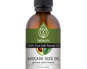 Avocado Oil - 100% Pure Cold Pressed organic avocado oil, 50 ml / 1.7 fl oz