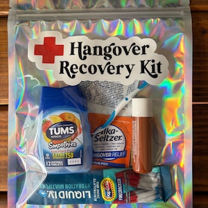 Hangover Recovery Kit Bag- You fill                     Bachloerette/ Bachelor Party| Night Out| Special Event