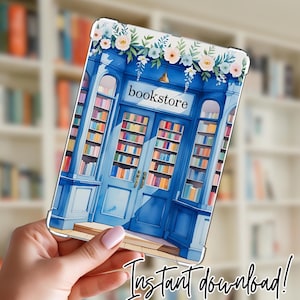 Printable Kindle Case Insert: Bookstore-Themed Decor for Paperwhite & Basic Models (Digital Download)