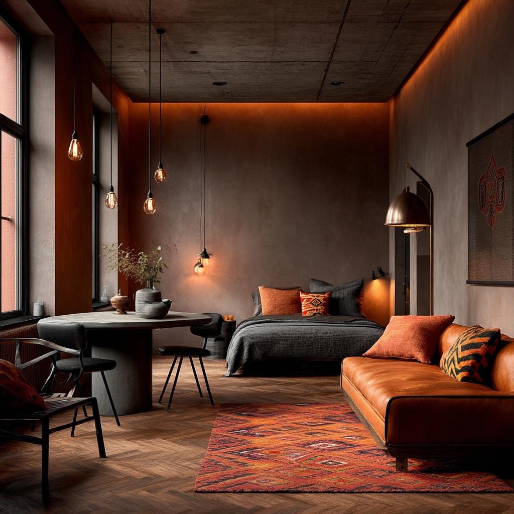 Design Layout Guide Afro-industrial Apartment Interior (shopping List ...