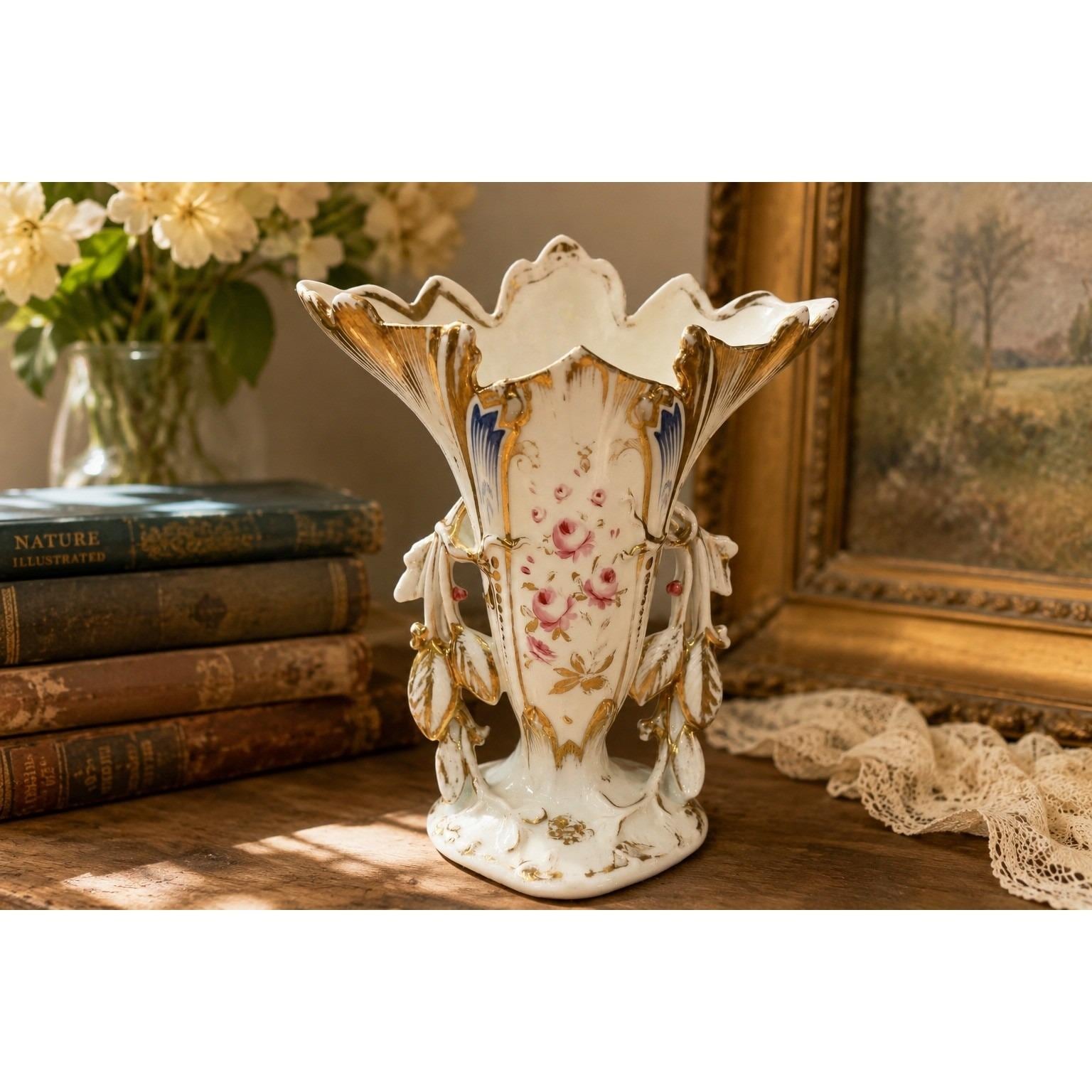 Rare French Porcelain Vase - Etsy