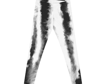 Chic Tie-Dye Leggings, Fashion Athleisure Yoga Pants