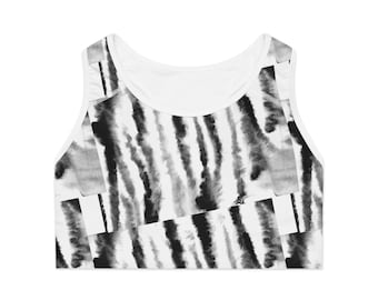 Reggiseno sportivo con stampa tigre, top da allenamento Activewear