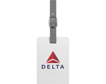 Delta Airlines Luggage Tag, Personalized Travel Accessory