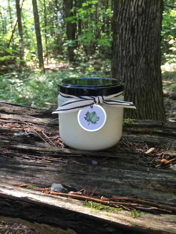 Soy Candle Jar With Black Metal Lid Hand Poured 12oz Glass Etsy