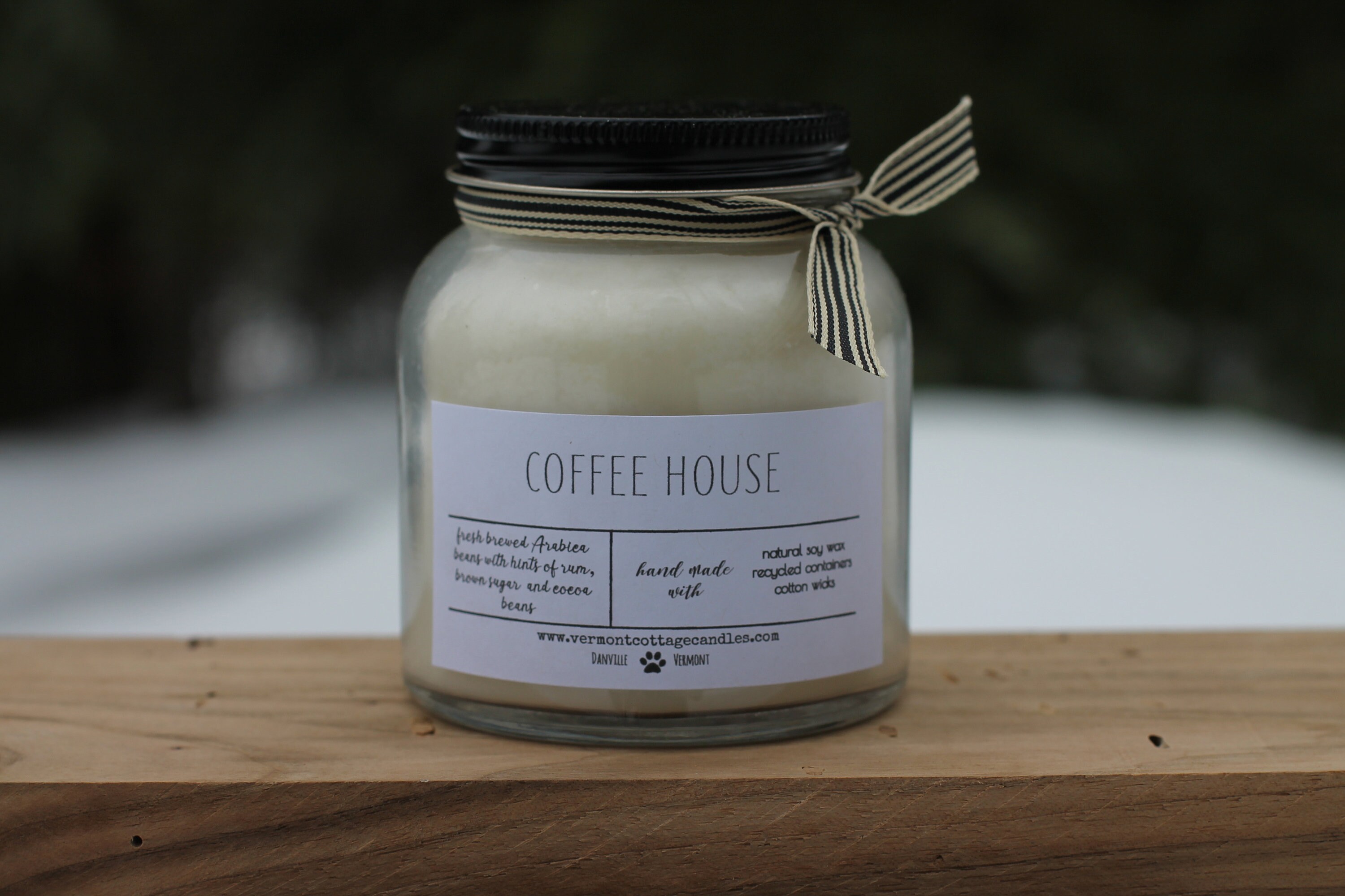 SoyCoconut Wax Candle Recycled Apothecary Jar 8ozVermont Etsy