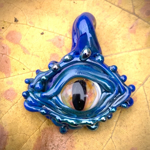 dragon eye lampwork pendant