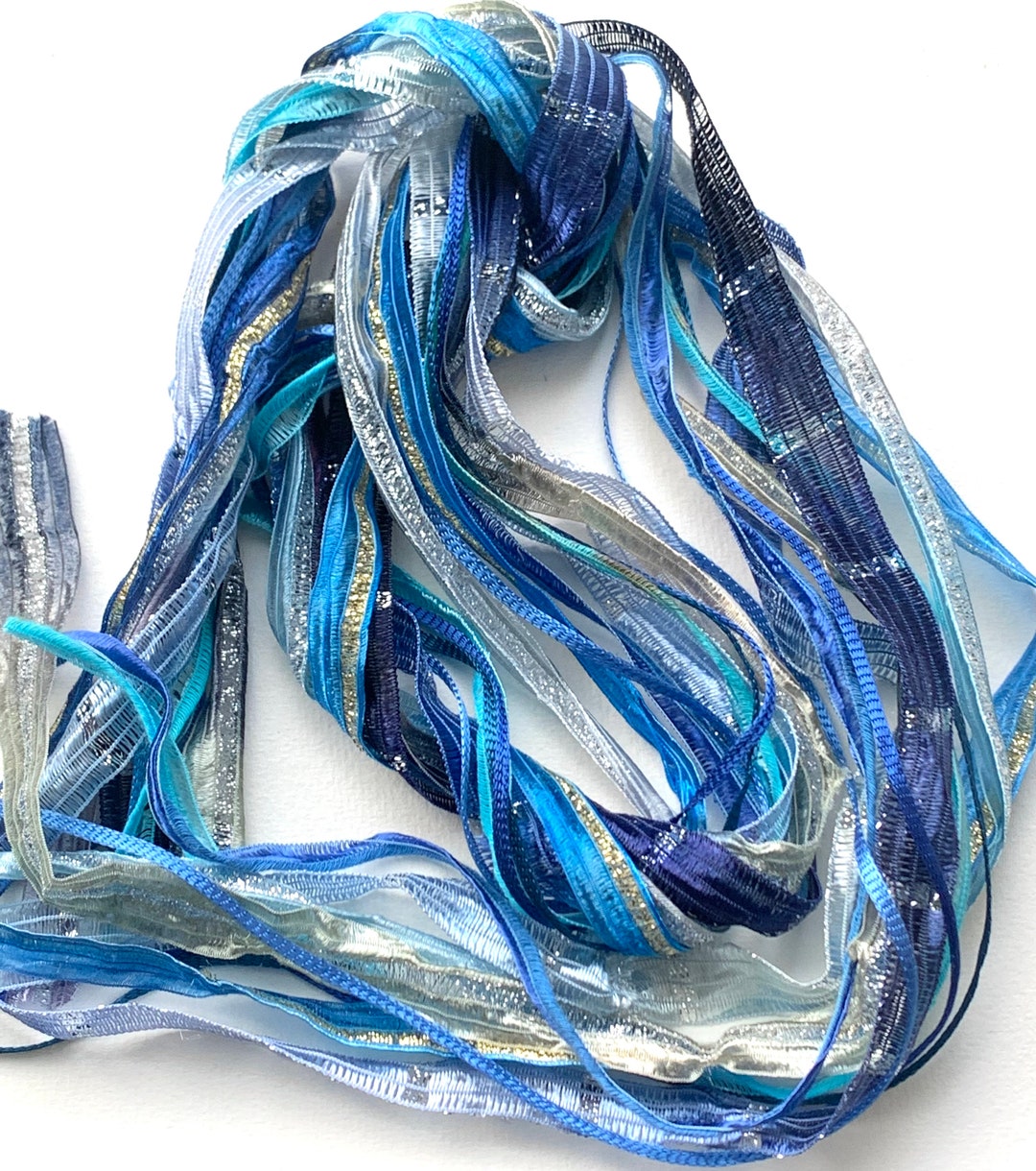 Ribbon yarn color Bright Blue – ÉllGi