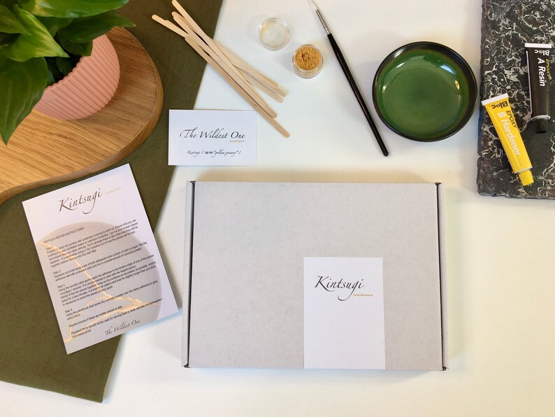 Kintsugi Kit With Optional Bowl Japanese Craft Kit Diy Craft Etsy