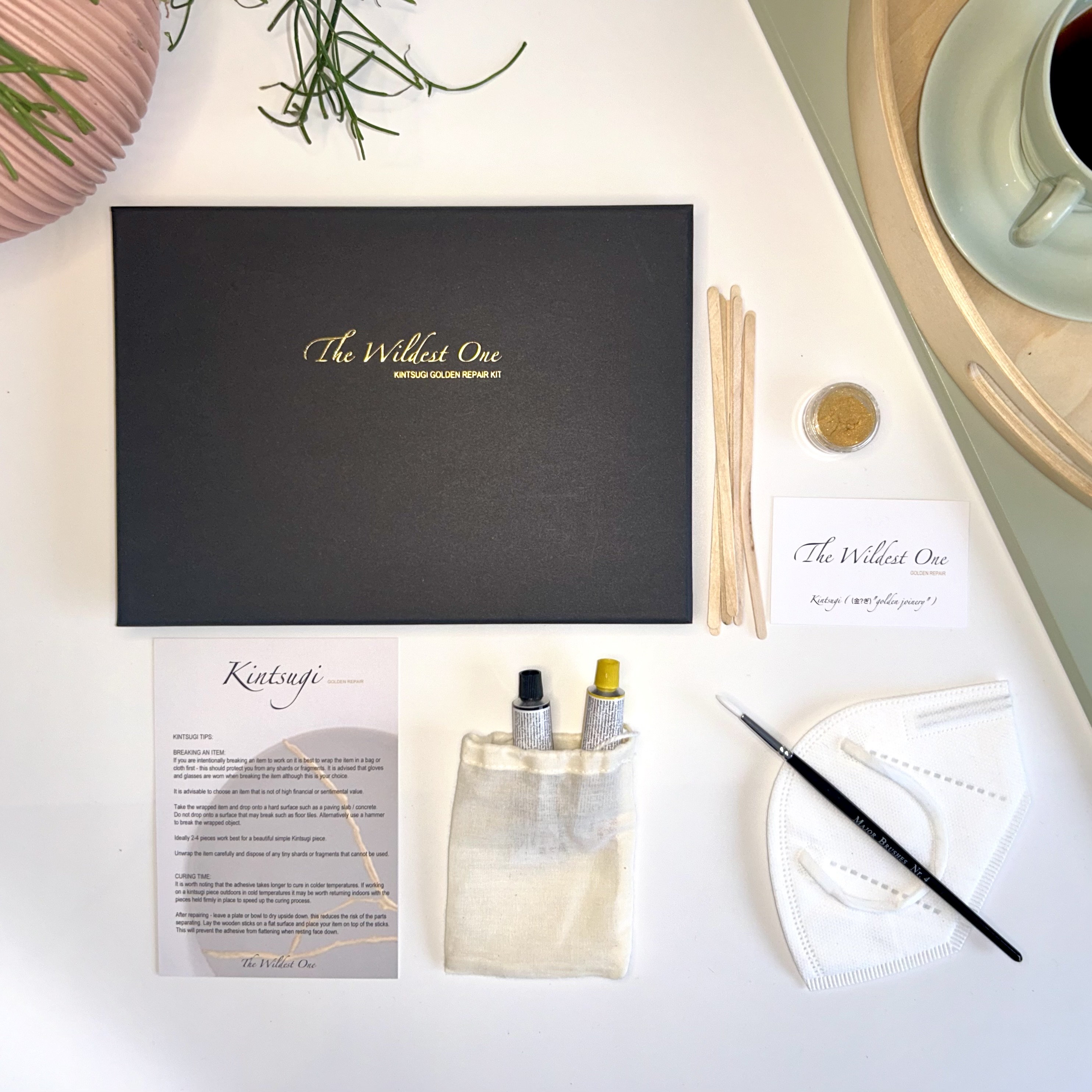 Kintsugi Diy Kit Golden Repair For Beginners, Craft Kit, Repair Kit