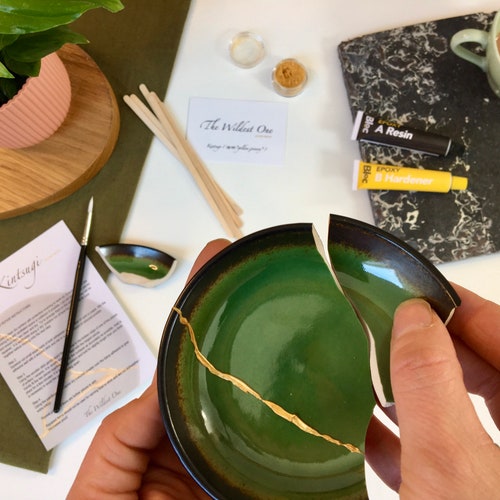 Kintsugi Kit With Optional Bowl Japanese Craft Kit Diy Craft Etsy