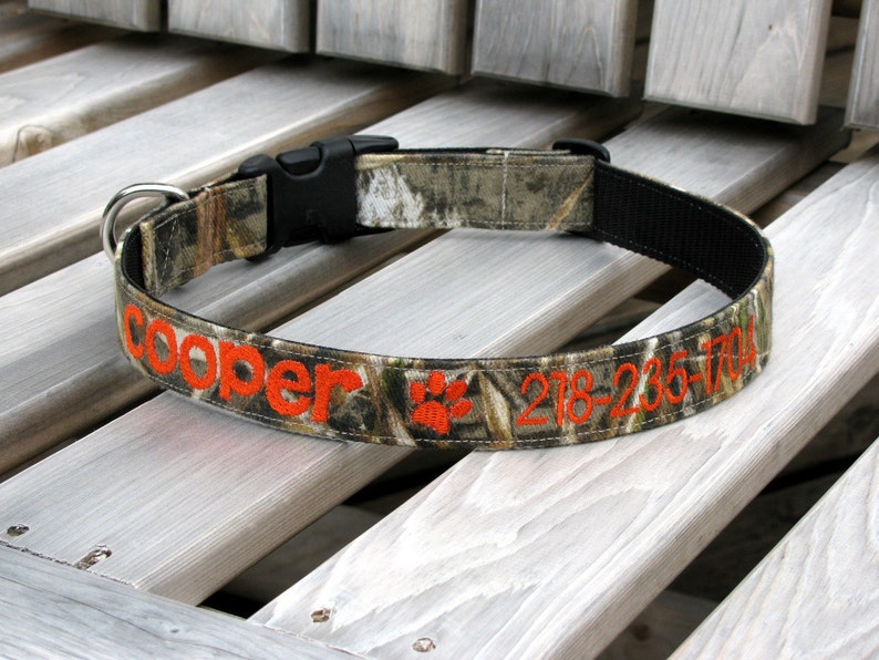 Personalized Camo Dog Collar Realtree Xtra Camouflage Etsy