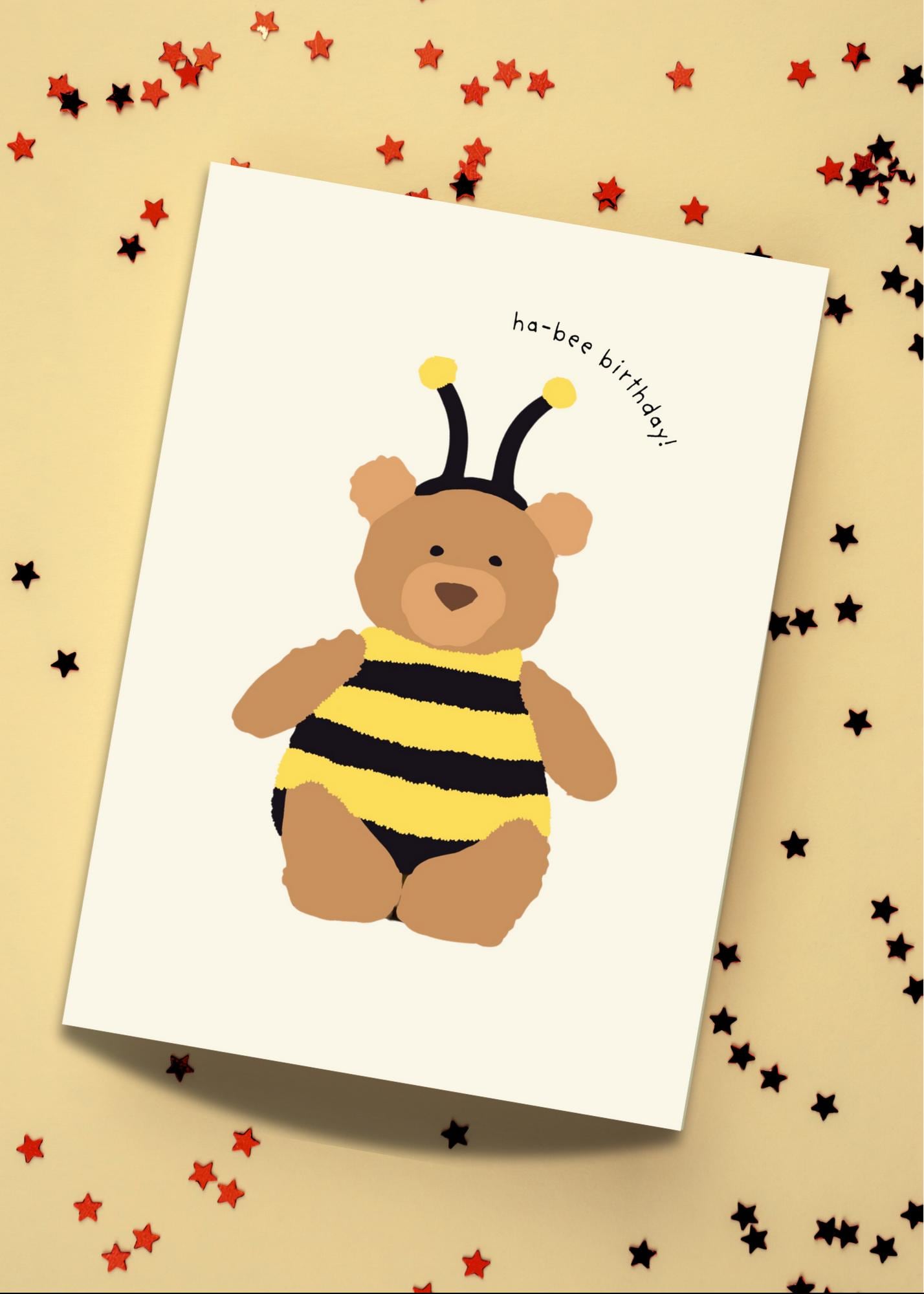 Jellycat Bartholomew Bear 'bumblebee' Birthday Digital Card - Etsy
