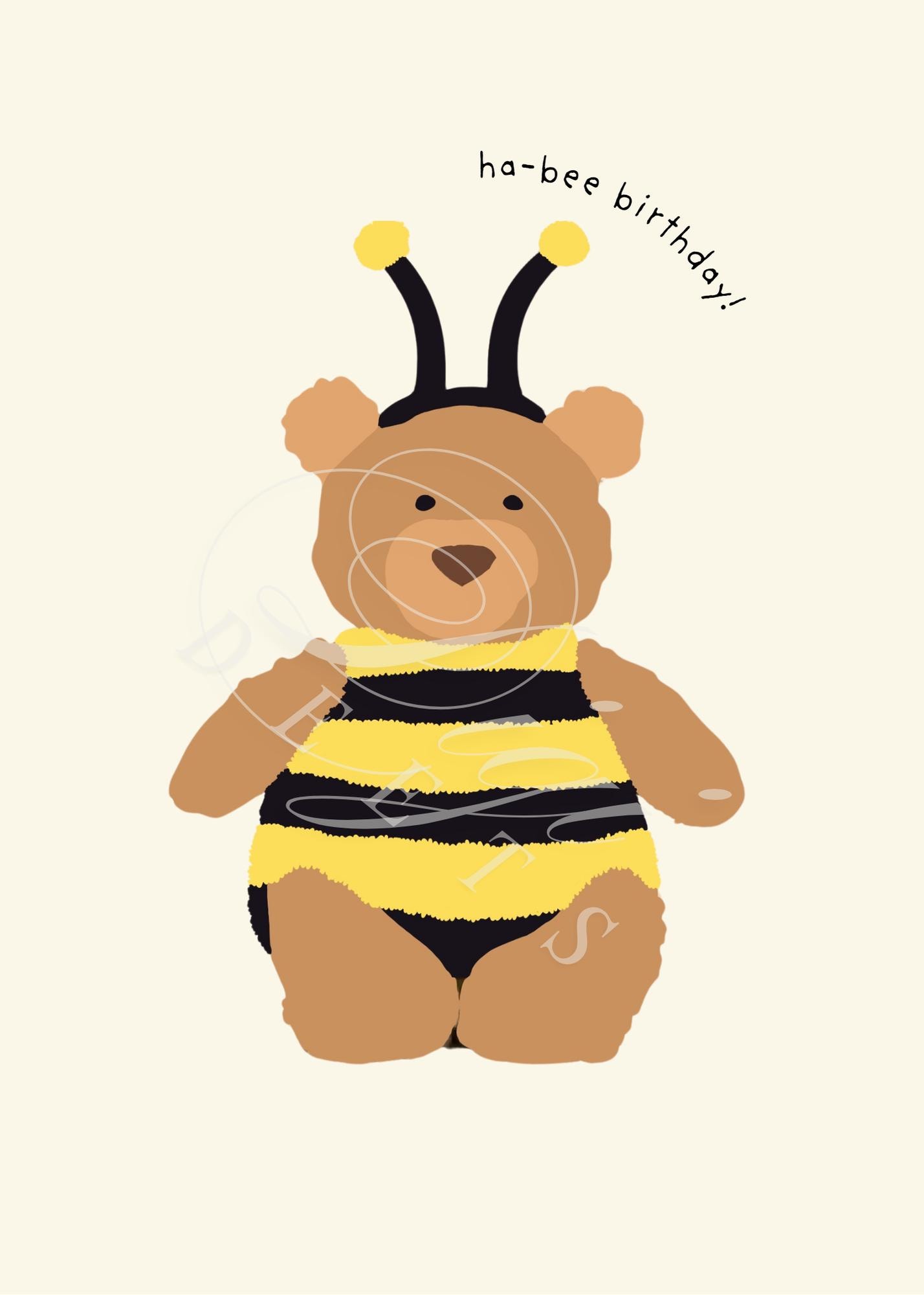 Jellycat Bartholomew Bear 'bumblebee' Birthday Digital Card - Etsy