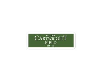 Historic Cartwright Field Est. 1852 Sticker (Bubble-Free Application)