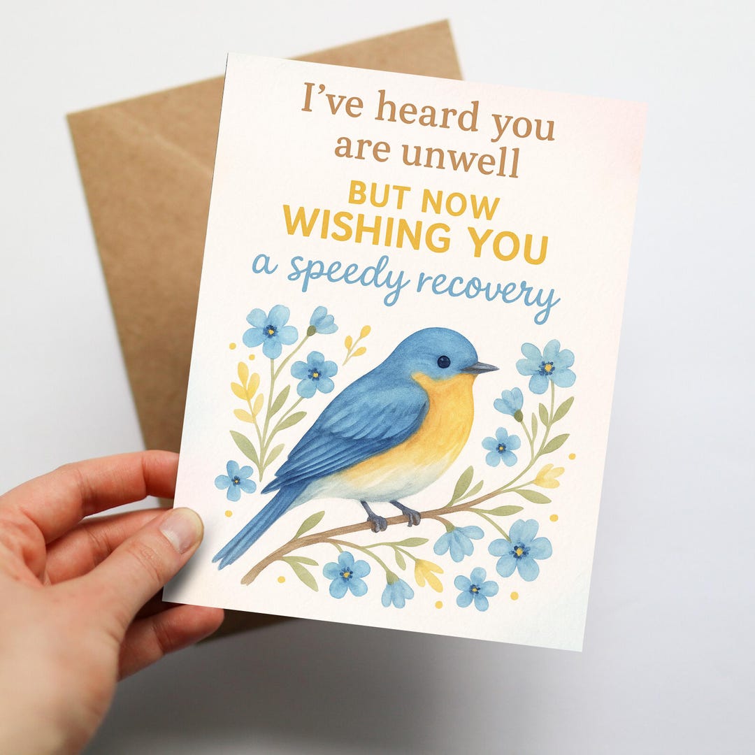 Wishing You a Speedy Recovery Get Well Card - Etsy