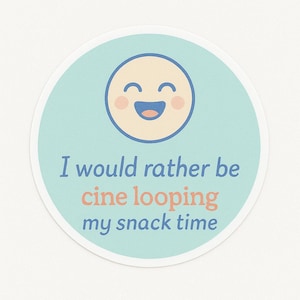 Ultrasound cine loop tech lunch box water bottle sticker | gift decal durable tech funny stress cute school