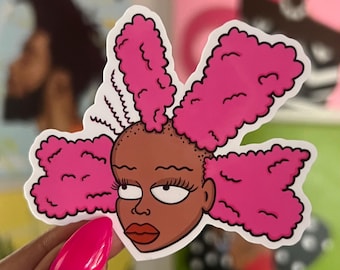 Cynthia has alopecia  vinyl sticker/ die cut sticker/ funny sticker/