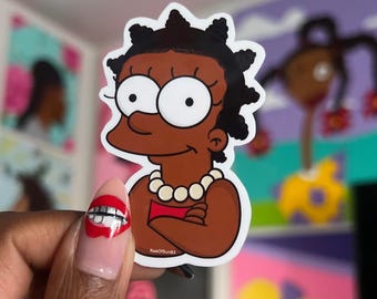 Unbothered Lisa vinyl sticker/ die cut sticker/ funny sticker/
