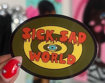 Sick Sad World vinyl sticker/Daria die cut sticker/ funny sticker/