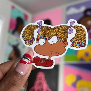 Unbothered Angelica vinyl sticker/ die cut sticker/ funny sticker/