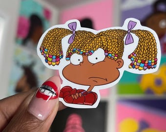 Unbothered Angelica vinyl sticker/ die cut sticker/ funny sticker/