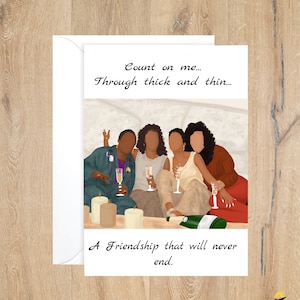 Count On Me Card/ waiting to exhale