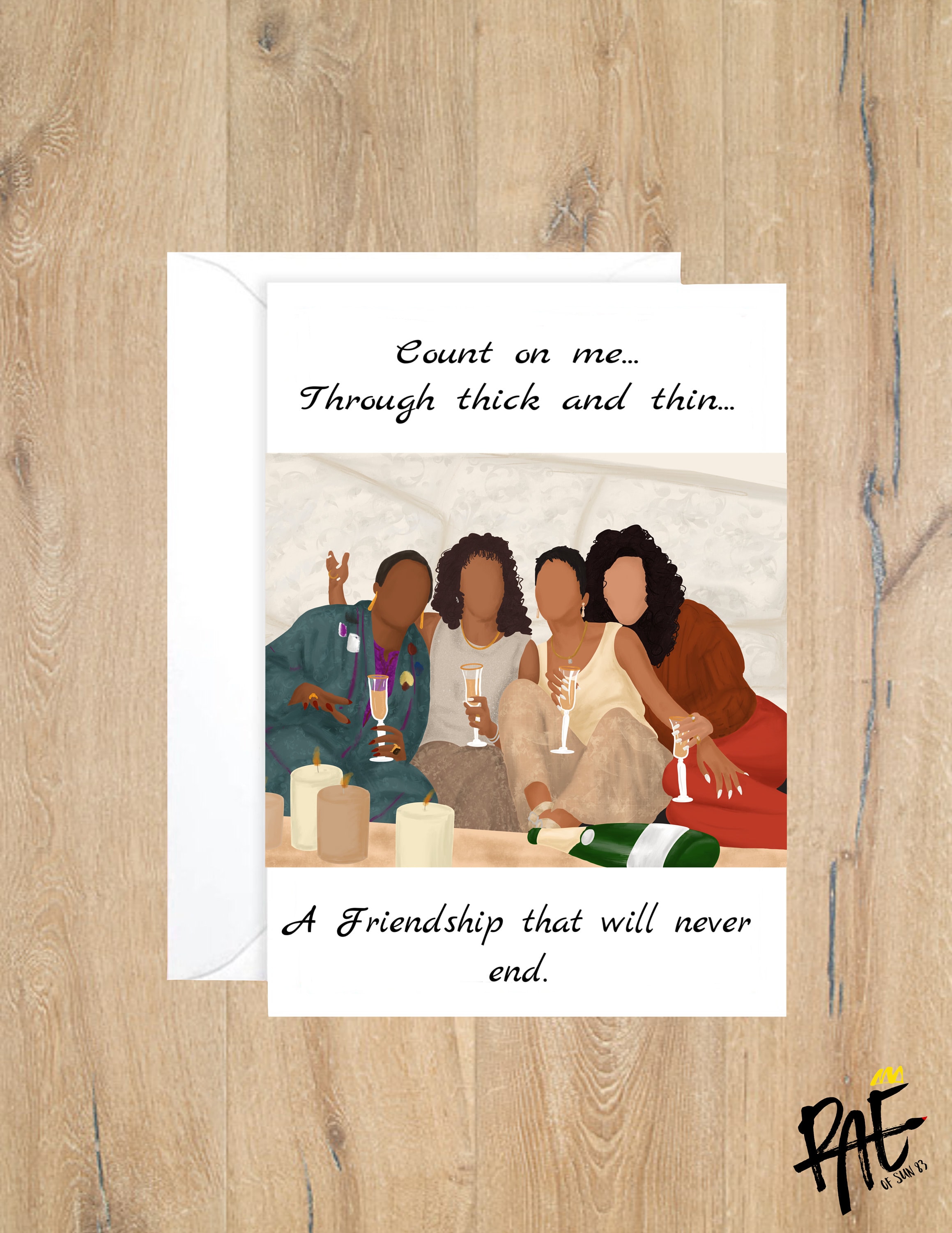Count On Me Card/ waiting to exhale