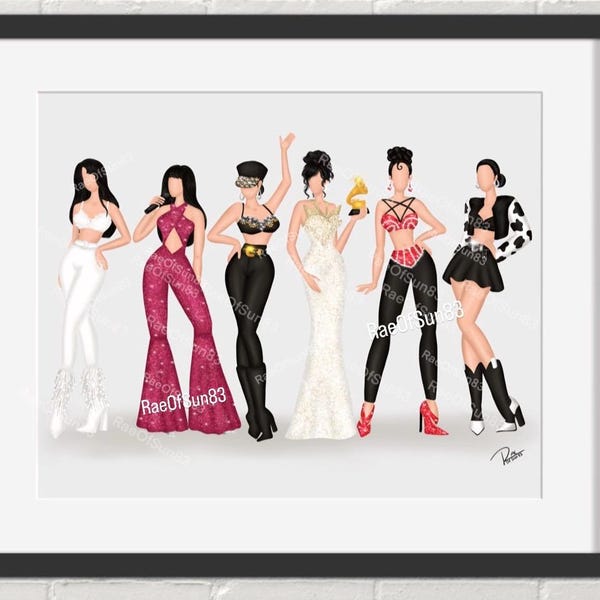 Selena Iconic Series Print/ Selena  Original Art/ art prints