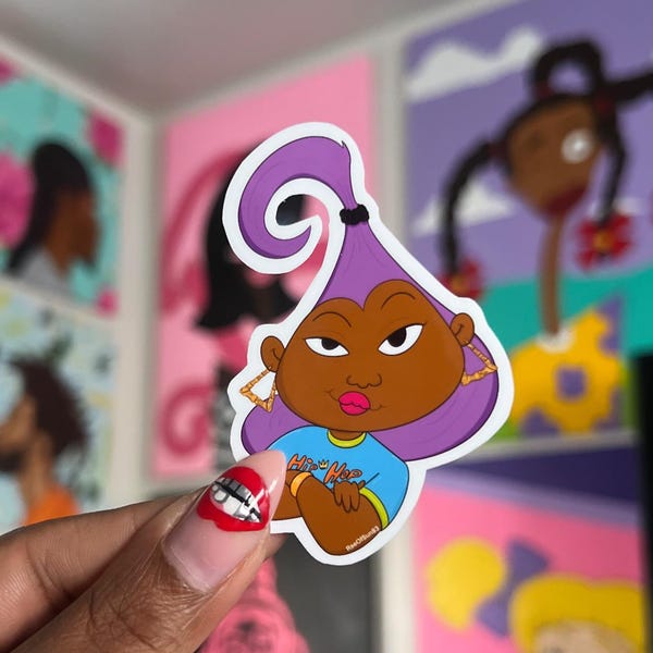 Unbothered Dijonay vinyl sticker/ die cut sticker/ funny sticker/
