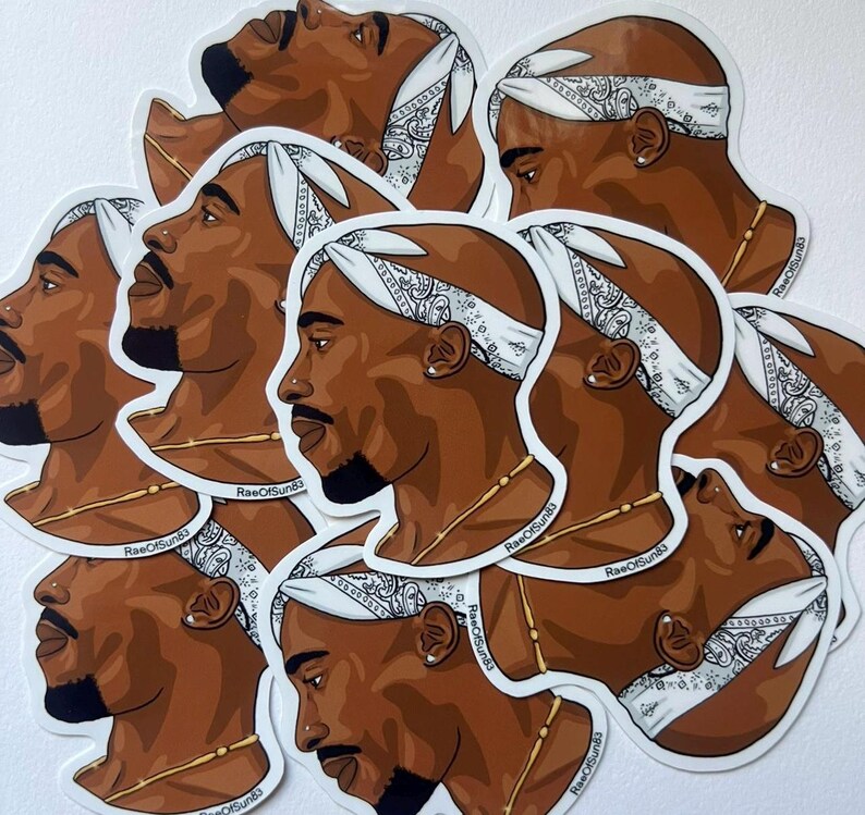 Pac Vinyl Sticker/ Hip Hop Die-cut Sticker/ Waterproof Stickers/ - Etsy