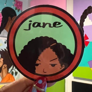 Black Jane Daria vinyl sticker/ die cut sticker/ funny sticker/