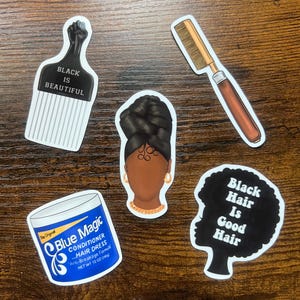 BHM Sticker Set 1/limited edition Black nostalgia vinyl sticker/ Black American die cut sticker/ waterproof stickers/