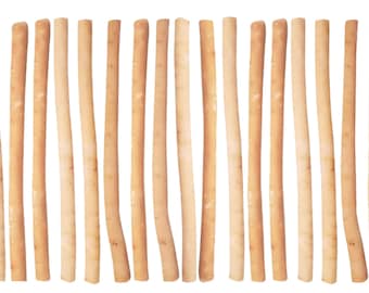 Natural Organic Miswak Sticks Pack of 15 + 2 Free | Herbal Teeth Cleaning Sticks | Eco Friendly Toothbrush | Sewak Oral Care | Sunnah Gift