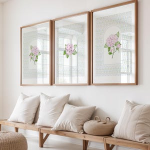 Hydrangea Wall Art Print: Preppy Coastal Cowgirl Dorm Decor (Digital Download)