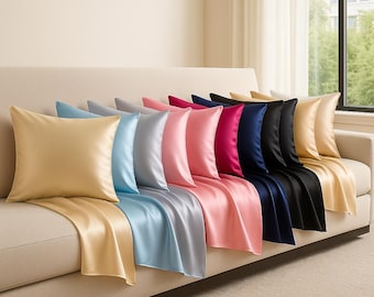 Luxury Mulberry Silk Pillowcase: Handmade in USA, 22 Momme, Custom Size