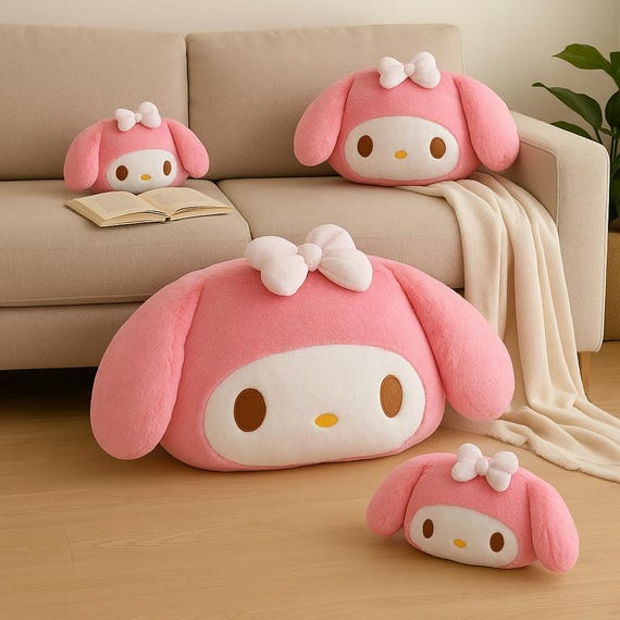 verdy creativedrugstore CDS pillow クッション Large My Melody Plush Cushion – Kawaii Sanrio Pillow, Car Headrest
