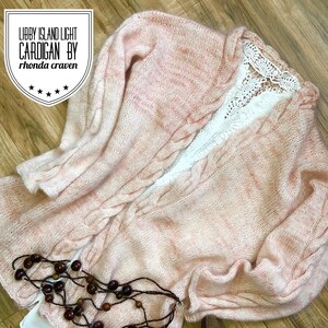 Libby Island Light Cardigan Muster: Melierte Mohair & Merino