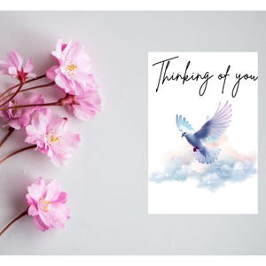 Printable Sympathy Card: Thinking of You with Envelope