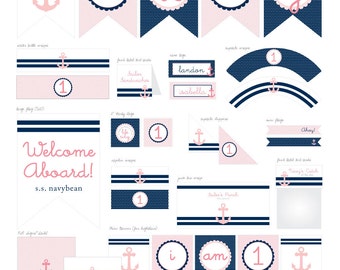 Sailor Girl Nautical Theme - Printable Decor