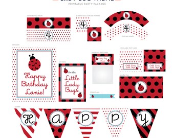 Lady Bug Theme - Printable Decor