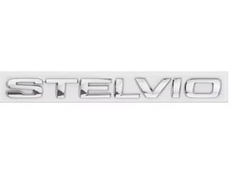 Adesivo distintivo con logo e lettera per auto in ABS 3D, emblema per bagagliaio posteriore, accessori per auto per Alfa Romeo STELVIO argento