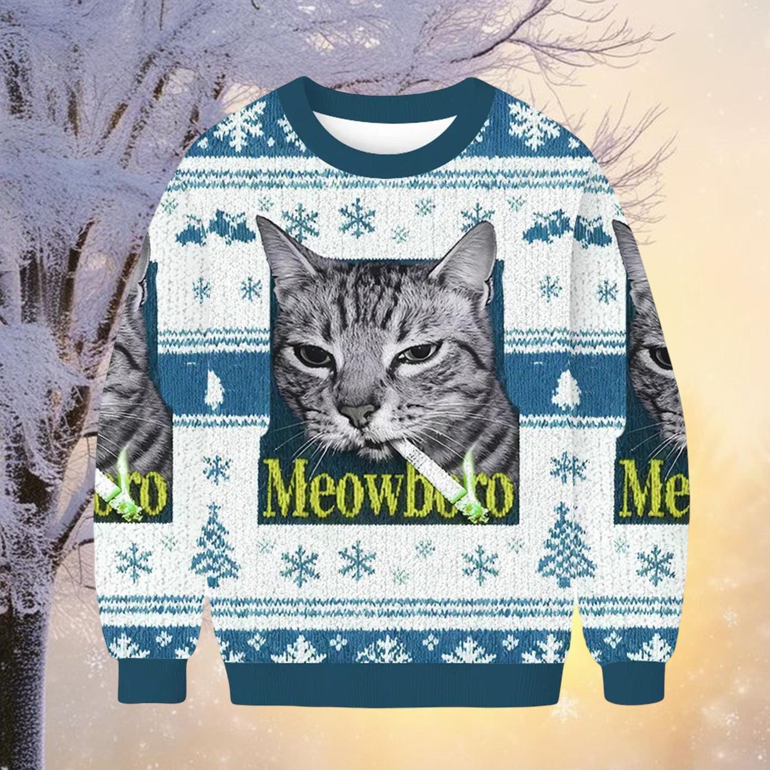 Bomboclat Cat Meme Ugly Christmas Sweater