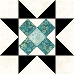 Block #10 - The Constellation Quilt Block of the Month Pattern, lap quilt, BOM, quilt pattern