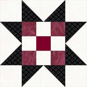 Block #4 - The Constellation Quilt Block of the Month Pattern, lap quilt, BOM, quilt pattern
