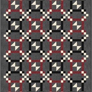 Circuit Breaker quilt pattern, modern quilt, lap quilt, masculine quilt, men&#39;s quilt